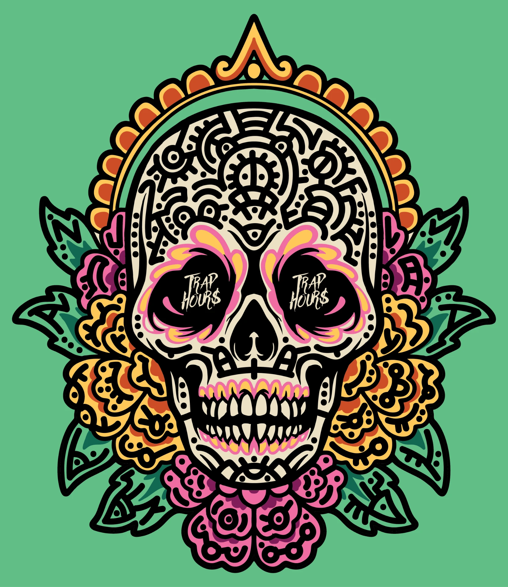 Trap Hours Festival Skull