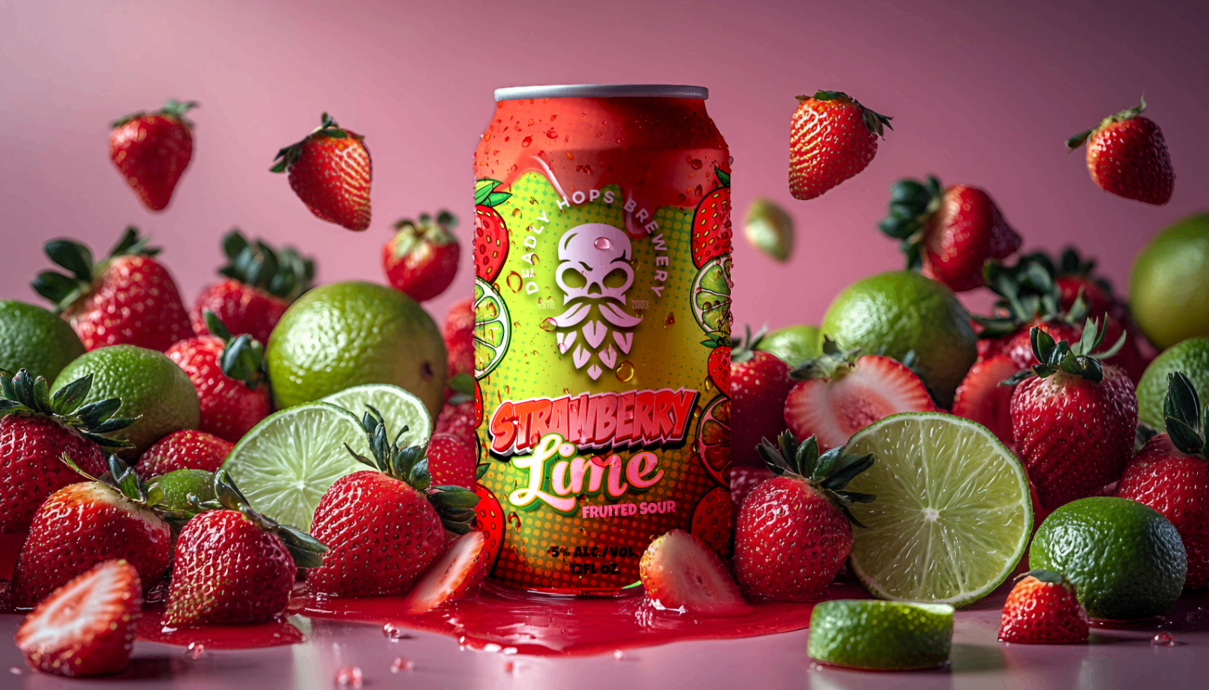 Strawberry Lime Sour